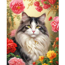 Load image into Gallery viewer, Diamond Painting - Full Round - noble cat (40*50CM)
