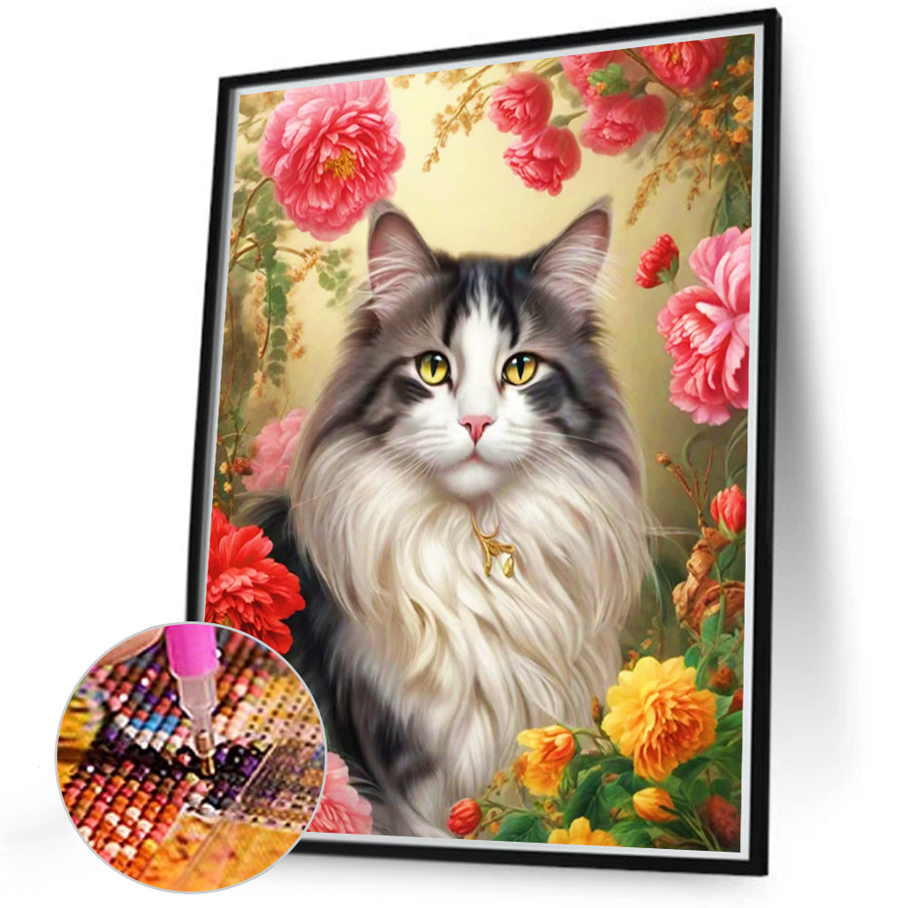 Diamond Painting - Full Round - noble cat (40*50CM)