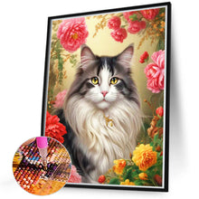 Load image into Gallery viewer, Diamond Painting - Full Round - noble cat (40*50CM)
