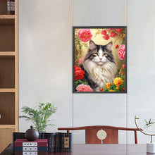 Load image into Gallery viewer, Diamond Painting - Full Round - noble cat (40*50CM)
