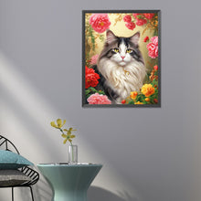 Load image into Gallery viewer, Diamond Painting - Full Round - noble cat (40*50CM)
