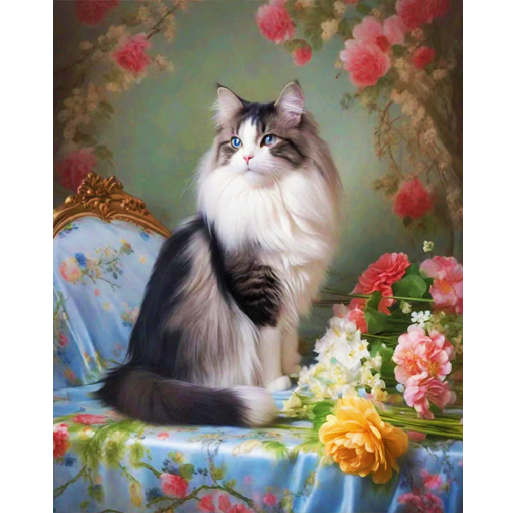 Diamond Painting - Full Round - noble cat (40*50CM)