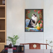 Load image into Gallery viewer, Diamond Painting - Full Round - noble cat (40*50CM)
