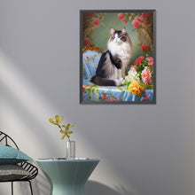 Load image into Gallery viewer, Diamond Painting - Full Round - noble cat (40*50CM)
