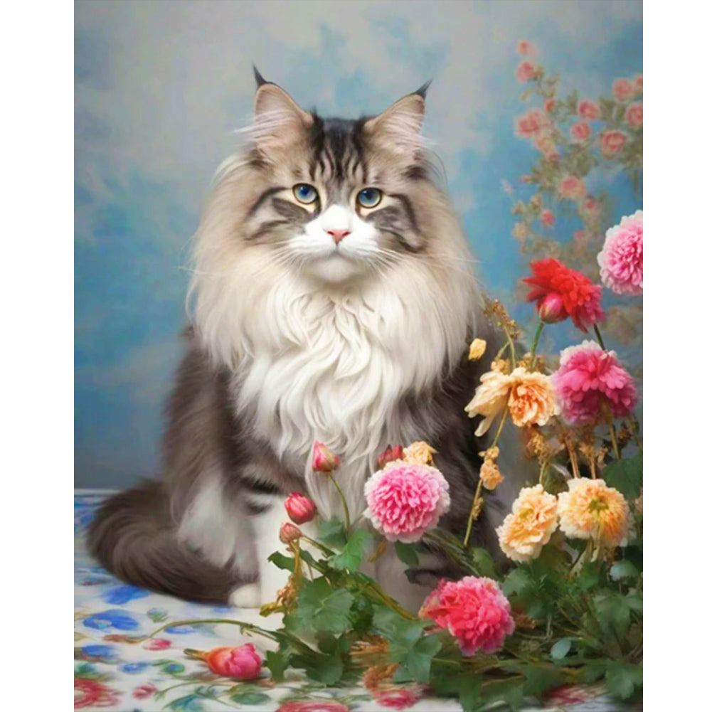 Diamond Painting - Full Round - noble cat (40*50CM)