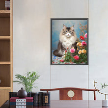 Load image into Gallery viewer, Diamond Painting - Full Round - noble cat (40*50CM)
