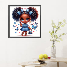 Load image into Gallery viewer, Diamond Painting - Full Round - curly black girl (30*30CM)
