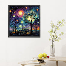 Load image into Gallery viewer, Diamond Painting - Full Round - abstract night scene (30*30CM)
