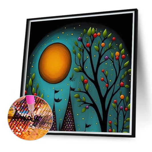 Diamond Painting - Full Round - abstract night scene (40*40CM)