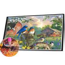 Load image into Gallery viewer, Diamond Painting - Full Square - Bluebird singing and fragrant flowers (40*30CM)
