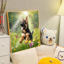 Load image into Gallery viewer, Diamond Painting - Full Round - Grass puppy collie (40*40CM)
