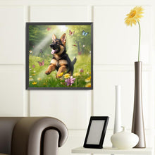Load image into Gallery viewer, Diamond Painting - Full Round - Grass puppy collie (40*40CM)
