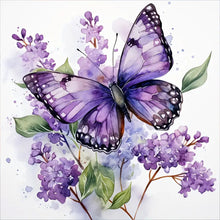 Load image into Gallery viewer, Diamond Painting - Full Round - lavender butterfly (30*30CM)
