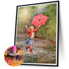 Load image into Gallery viewer, Diamond Painting - Full Round - girl in the rain (30*40CM)
