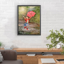Load image into Gallery viewer, Diamond Painting - Full Round - girl in the rain (30*40CM)

