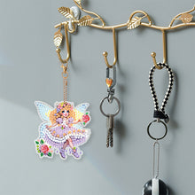 Load image into Gallery viewer, 6Pcs Double Side Animal Elf Gnome Diamond Art Keyring Diamond Painting Keychain
