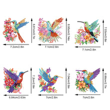 Load image into Gallery viewer, 6Pcs Double Side Animal Elf Gnome Diamond Art Keyring Diamond Painting Keychain
