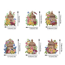 Load image into Gallery viewer, 6Pcs Double Side Animal Elf Gnome Diamond Art Keyring Diamond Painting Keychain
