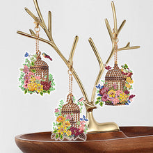 Load image into Gallery viewer, 6Pcs Double Side Animal Elf Gnome Diamond Art Keyring Diamond Painting Keychain
