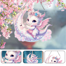 Load image into Gallery viewer, Special Shape Moon Dinosaur Baby Diamond Art Hanging Pendant for Home Wall Decor
