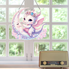 Load image into Gallery viewer, Special Shape Moon Dinosaur Baby Diamond Art Hanging Pendant for Home Wall Decor
