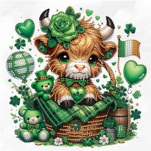 Load image into Gallery viewer, Diamond Painting - Partial Special Shaped - consume cattle (30*30CM)
