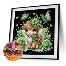 Load image into Gallery viewer, Diamond Painting - Partial Special Shaped - rose cow (30*30CM)
