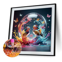 Load image into Gallery viewer, Diamond Painting - Partial Special Shaped - Colorful mandarin duck (30*30CM)
