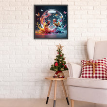 Load image into Gallery viewer, Diamond Painting - Partial Special Shaped - Colorful mandarin duck (30*30CM)
