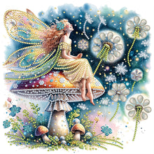Load image into Gallery viewer, Diamond Painting - Full Round - Dandelion Mushroom Elf (30*30CM)
