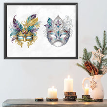 Load image into Gallery viewer, Diamond Painting - Partial Special Shaped - Carnival two masks (40*30CM)
