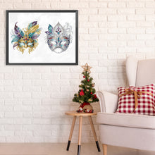 Load image into Gallery viewer, Diamond Painting - Partial Special Shaped - Carnival two masks (40*30CM)
