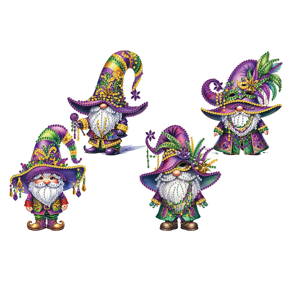 Diamond Painting - Partial Special Shaped - Orgy four dwarfs (40*30CM)