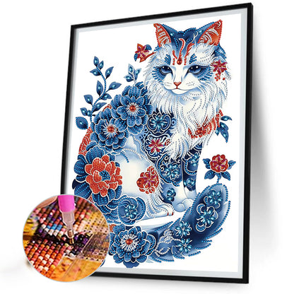 Diamond Painting - Full Round - Tabby cat (30*40CM)