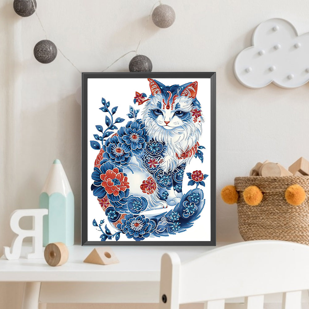 Diamond Painting - Full Round - Tabby cat (30*40CM)
