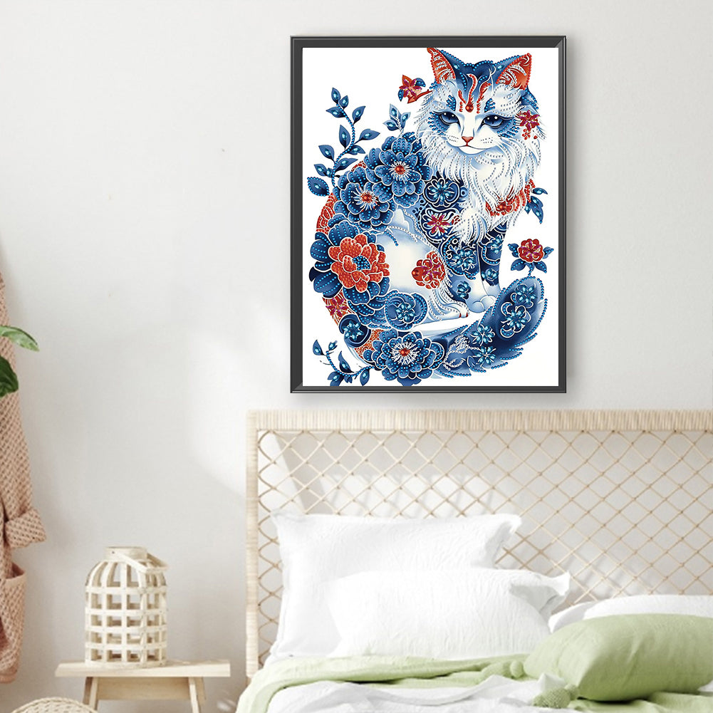 Diamond Painting - Full Round - Tabby cat (30*40CM)