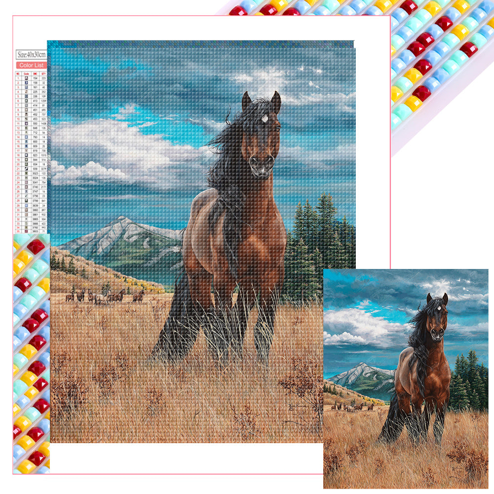 Diamond Painting - Full Square - horse (30*40CM)