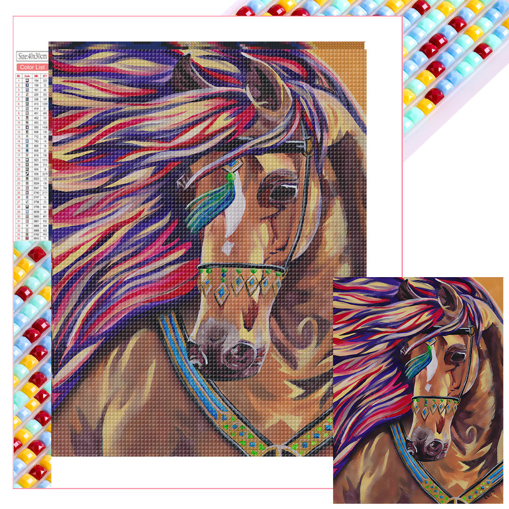 Diamond Painting - Full Square - horse (30*40CM)