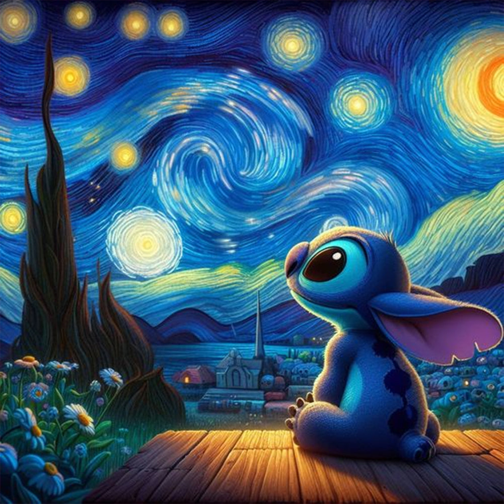 Diamond Painting - Full Round - disney stitch (30*30CM)