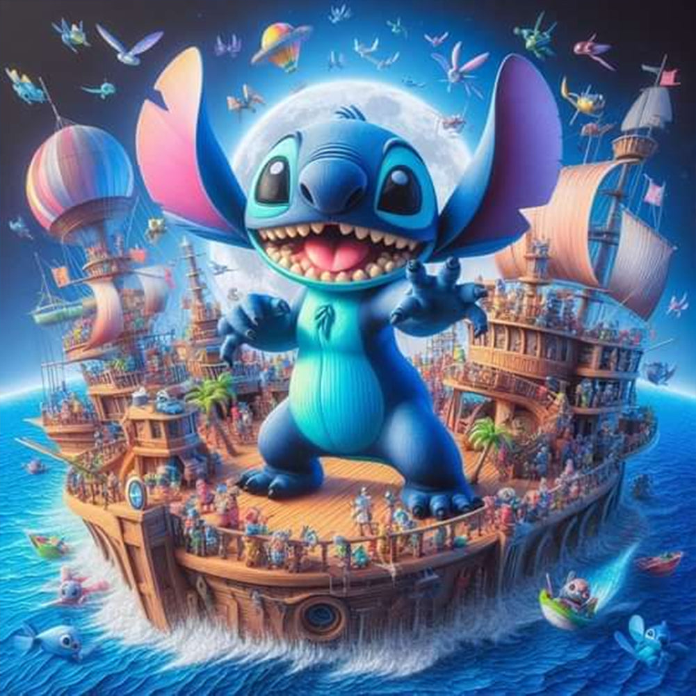 Diamond Painting - Full Round - disney stitch (30*30CM)