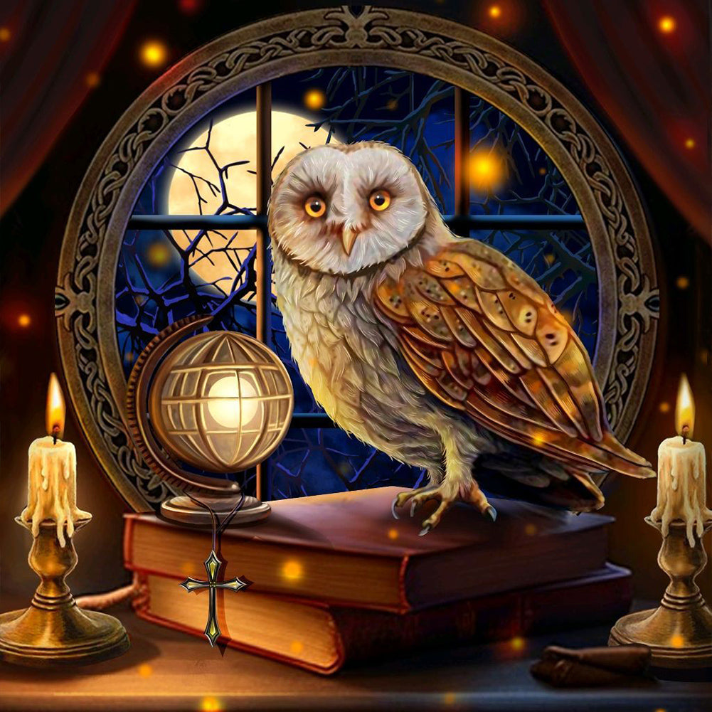 Diamond Painting - Full Round - owl (30*30CM)