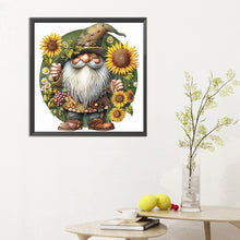Load image into Gallery viewer, Diamond Painting - Full Round - Sunflower Gnome (30*30CM)
