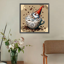 Load image into Gallery viewer, Diamond Painting - Full Round - coffee gnome (30*30CM)
