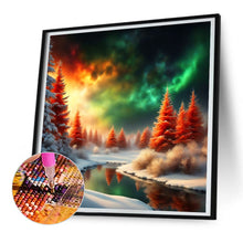 Load image into Gallery viewer, Diamond Painting - Full Round - forest snow scene (30*30CM)
