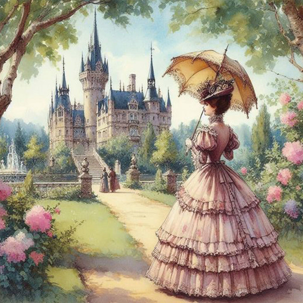 Diamond Painting - Full Round - Palace oil painting beauties (40*40CM)