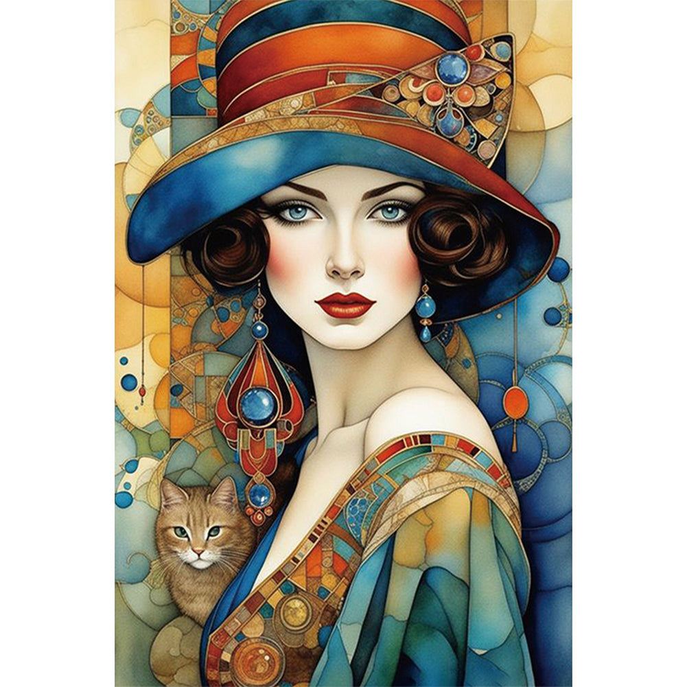 Diamond Painting - Full Round - noble lady (40*60CM)