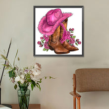 Load image into Gallery viewer, Diamond Painting - Full Round - cowboy boots (30*30CM)
