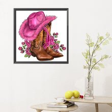 Load image into Gallery viewer, Diamond Painting - Full Round - cowboy boots (30*30CM)
