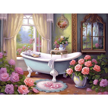 Load image into Gallery viewer, Diamond Painting - Full Round - Flower bathtub (40*30CM)
