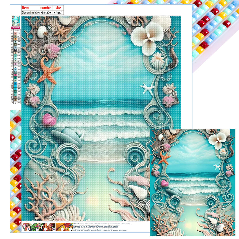 Diamond Painting - Full Square - shell beach (40*50CM)